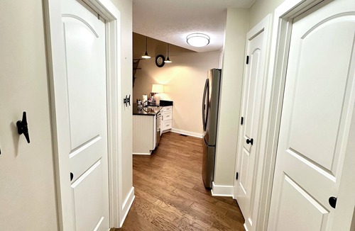 Port Clinton Condo | Relaxing 2-bed, 2 bath. River view with dock. Walk to Jet express!