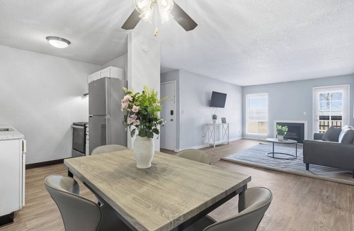 South Kansas City Apartment | Relaxing space with open living area