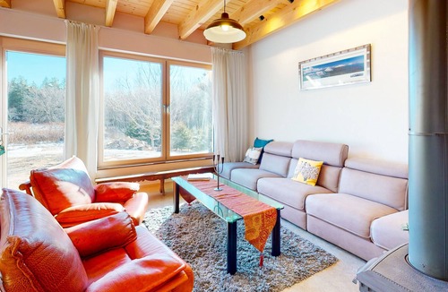 Otter Creek House | Remodeled dog-friendly home with attached apt, firepit, grill, deck, wood stove