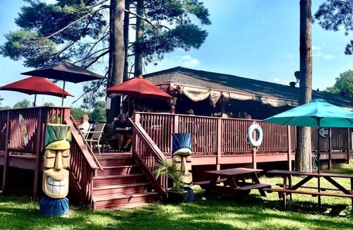 St Germain House | Remodeled lakeside resort cabin with fireplace, sandy beach, dock, firepit!
