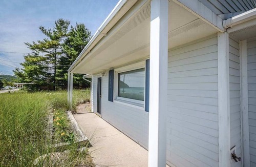 Lake Township House | Rustic getaway on Crystal Lake w/firepit, guest house & private dock