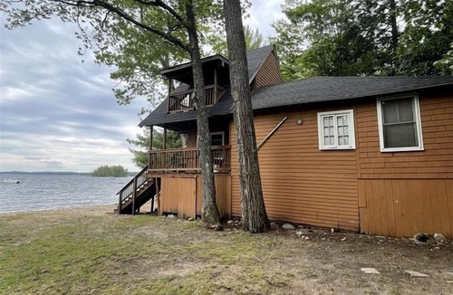 Sebago Cabin | Rustic Pet-Friendly Cabin with Fire Pit on the Beach of Sebago Lake, Maine