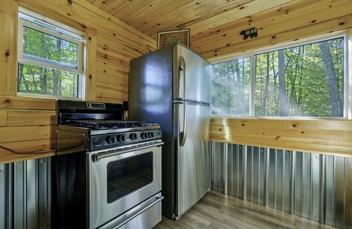 Wellston Cabin | Sand Lake Log Cabin- Pets OK, Starlink Wifi, Smart TV, AC, Grill, Firepit