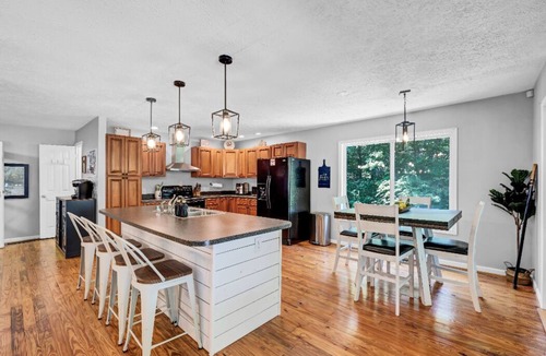 Clarkson House | Scenic waterfront & lake view home w/LARGE hot tub!