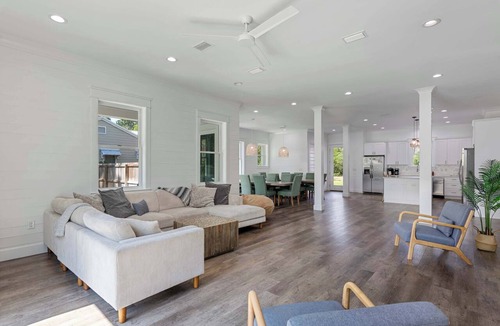 Seagrove Beach House | Seagrove Palace with Pool Waterfall, Walk to Beach