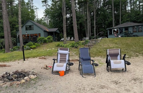 South Casco House | Sebago Lake Camp Sandy Beach Jordan Bay Raymond Maine Rental Saturday-Saturday