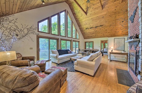 South Casco House | Sebago Lake Gem on Private Cove w/Boat Dock!