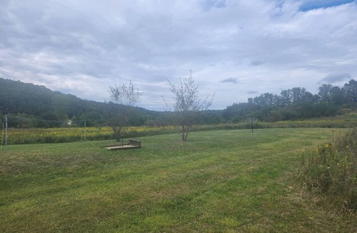 Carbon Hill Cabin | Secluded Cabin near Hocking Hills with Stocked Pond/Hot Tub on 40 acres