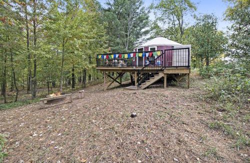 Sears Other | Secluded Glamping Yurt with Scenic Wilderness Views near Sears, Michigan