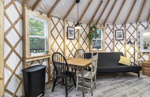 Sears Other | Secluded Glamping Yurt with Scenic Wilderness Views near Sears, Michigan