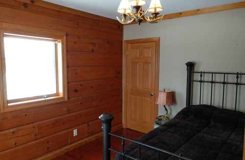 Hillman Cabin | Serenity Lodge, large luxury true log estate up north on 75 acres