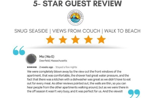 Rye Apartment | Snug Seaside Views From Couch Walk to Beach