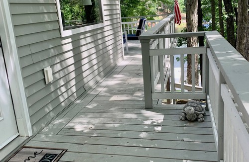 Fountain House | Spacious lakefront house on deep, all sports lake near Ludington & PM river