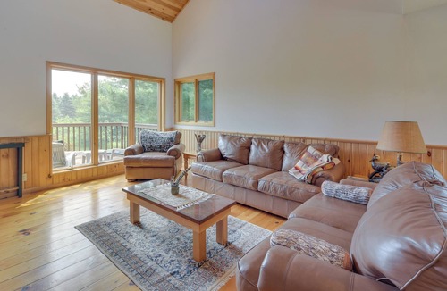 Chetek Cabin | Spacious Lodge on Moose Ear Creek w/ Fire Pit