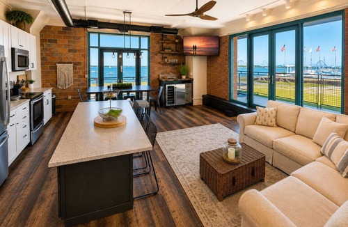 Sandusky Condo | Spacious Wrap Around Patio Incredible Views Lake Erie Cedar Point!