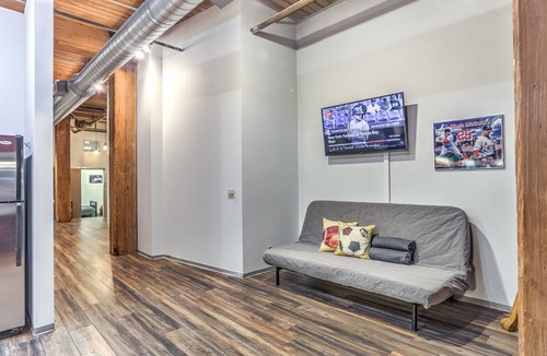 Downtown West Apartment | Sports Loft✦100" TV✦Sleep 8✦Balcony✦Poker Table