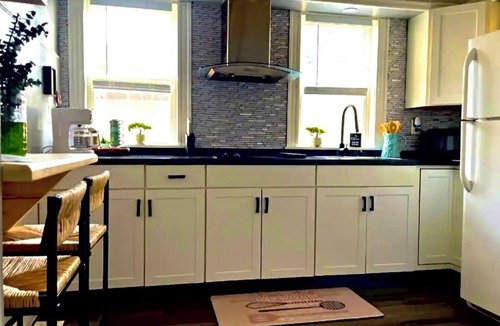 Pawtucket Apartment | Step into a serene stay where electric charm meets cozy coastal tranquility.