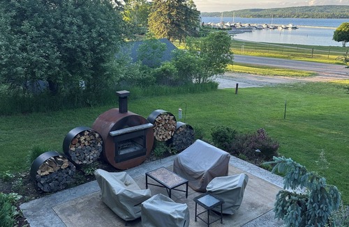 Boyne City House | Steps from Lake Charlevoix with great views. Beach access & small fee for pool
