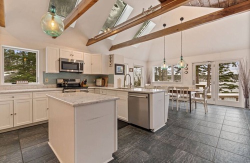 West Bath House | Stunning Waterfront Retreat with Private Dock, Water Views & Cozy Fireplace
