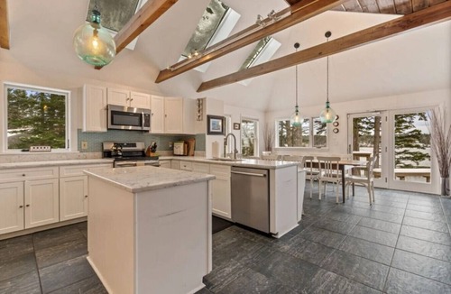 West Bath House | Stunning Waterfront Retreat with Private Dock, Water Views & Cozy Fireplace