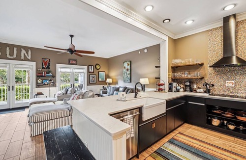 Watercolor Condo | Stylish Town Center Retreat Steps to Beach & Restaurants