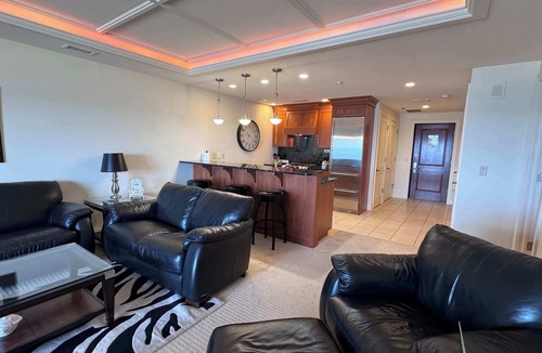Traverse City Condo | Suite with direct view of Grand Traverse Bay