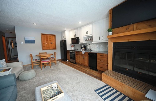 Bellaire Condo | Summer fun! Close to lakes, sleeps 6, 2 bath. Outdoor and indoor pools.