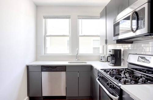 Wellington-Harrington Apartment | Sunny East Cambridge 3BR w/W/D, steps from Lechmere, by Blueground