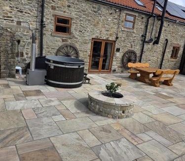 Crook House | The Barn & The Log Cabin, Sleeps 12, 2 Hot Tubs, Near Durham & Bishop Auckland