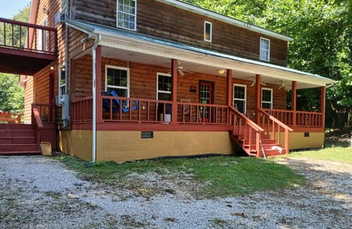 Genoa Cabin | The Bunkhouse A two story rustic cabin 3BR 2BA