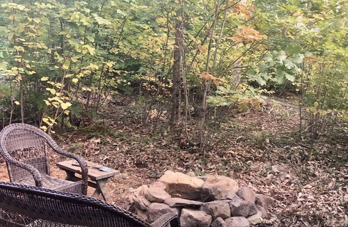 Whitefield Cabin | Tiny House with private hot tub on 100 acres