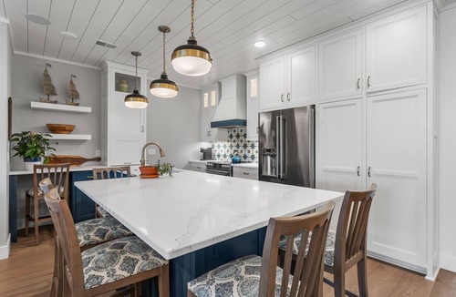 Sister Bay Condo | Top Floor Luxury Unit Downtown Sister Bay Marina and Water Views!