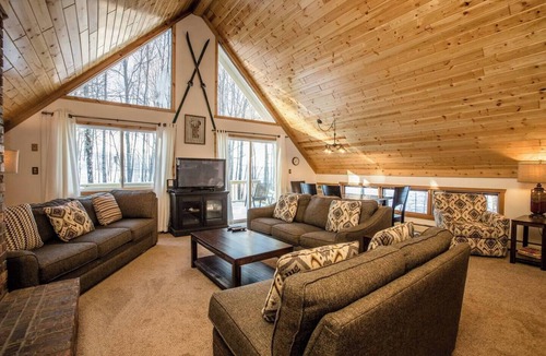 Bessemer Ski Chalet | Trailside Vacation Home with One of the Best Views in the U.P. of Ski Slopes