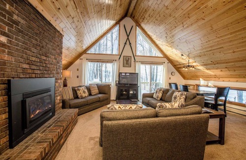 Bessemer Ski Chalet | Trailside Vacation Home with One of the Best Views in the U.P. of Ski Slopes