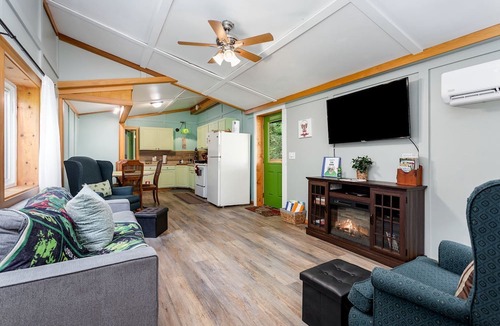 Logan Cottage | Tranquil Hocking Hills Cottage at Old Mans Cave Perfect for a Pet-Friendly Getaway with Private Outdoor Jacuzzi