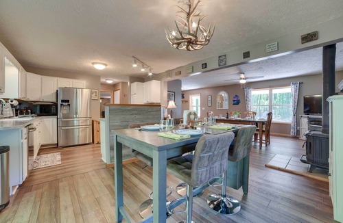 Gaylord House | Tranquil Home on Fowler Lake w/Private Boat Dock!