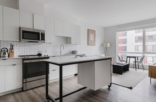 Revere Apartment | Trendy Revere 1BR w/Pool, EV Charging, Gym, W/D, by Blueground
