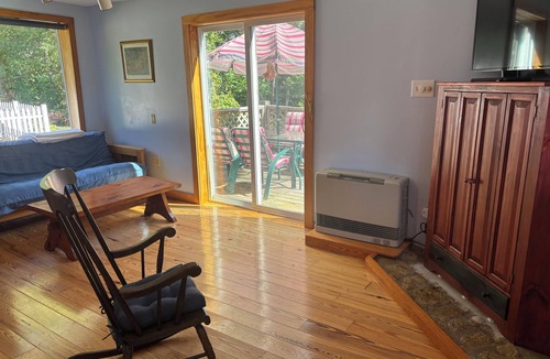 Kennebunkport Apartment | Unique apartment with intricate woodwork and spiral staircase. 5 miles to beach!