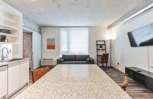 Gateway District Apartment | Unwind in Comfort—Stylish DT Cleveland Getaway