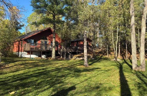 Cook Cabin | Vermilion Lakeside Cabin w/Sauna, 2 Docks, AC, Fast Wifi, EV Charger and Kayaks