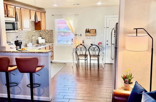 Central Oklahoma City House | Walk to OCU Lazy Leopard Lounge Stylish OKC Stay 2 bedroom KING & QUEEN