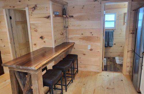 West Minot Cabin | Waterfront Cabin on dead end road with AC On Little Wilson in Turner