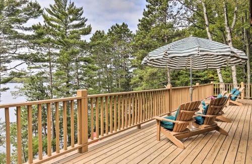 Lake Tomahawk House | Waterfront Lake Tomahawk Cabin w/Game Room!