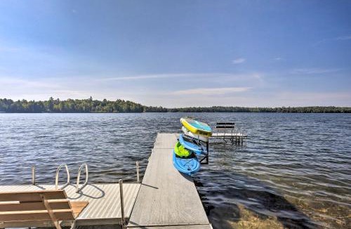 Lake Tomahawk House | Waterfront Lake Tomahawk Cabin w/Game Room!