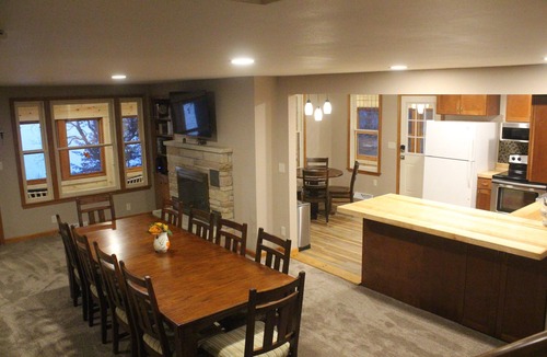 Wautoma House | Waterfront on Silver Lake, private pier, pontoon rental, family fun!