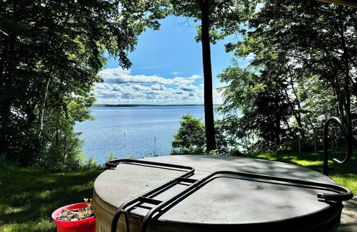 Sebago House | Waterfront Property with Hot Tub, Sauna & Views!