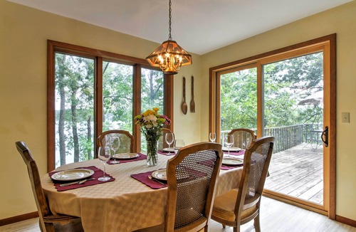 Pine River House | Waupaca Lakefront Home w/Pool Table & Dock!