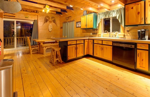 Embden House | Welcome to the Hideaway! Log Home, Private Shore. Stone Fireplace.Pet Friendly!