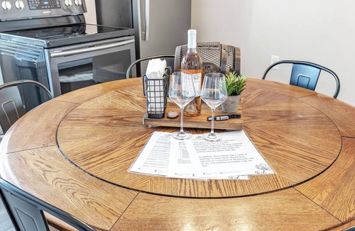 Algoma Apartment | Welcome to The Steele Magnolia! Completely renovated 2 bed/1ba plus bonus pull out couch. We are located directly across the street from Von Stiehl Winery and are just a few minutes walk to Crescent Beach!