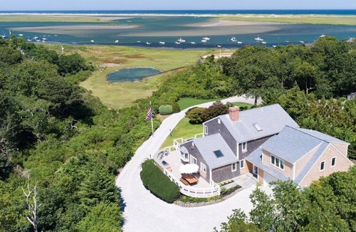 East Orleans House | White Crest: 009-O Private Orleans resort with water views, heated pool/spa & fire pit